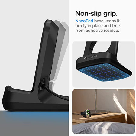 Spigen Black Night Stand Holder - For Samsung Galaxy Watches