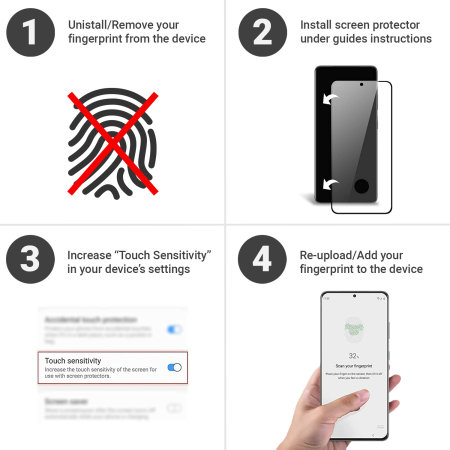 Olixar Two Pack Tempered Glass Screen Protectors - For Samsung Galaxy S22 Plus