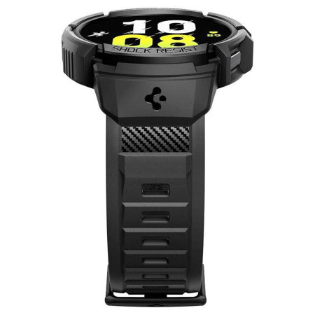 Spigen Rugged Armor Pro Designed for Samsung Galaxy Watch 6 40mm Case with  Band, Rugged Galaxy Watch Band with Protective Case (2023) - Black