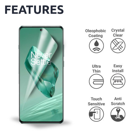 Olixar Two Pack Film Screen Protectors - For OnePlus 12
