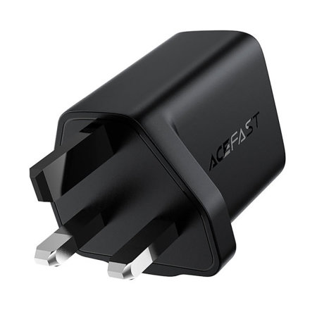 Acefast 30W USB-C PD GaN Mains Charger - Black