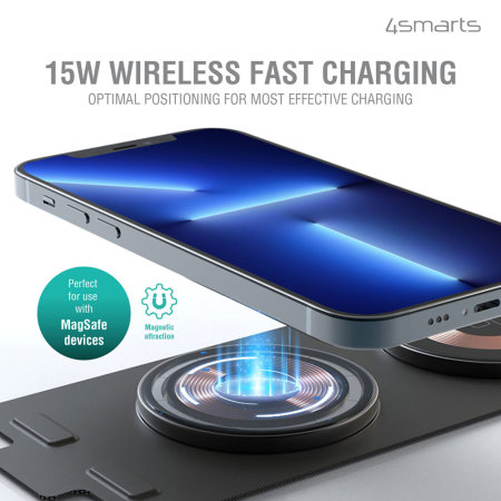 4smarts TripleFold 15W Wireless Travel Charging Station