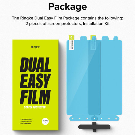 Ringke Pack Dual Easy Film Screen Protectors with Installation
