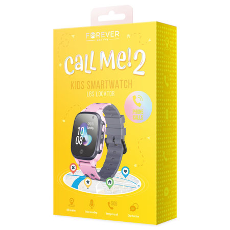 Forever Pink Smartwatch with MicroSIM For Kids