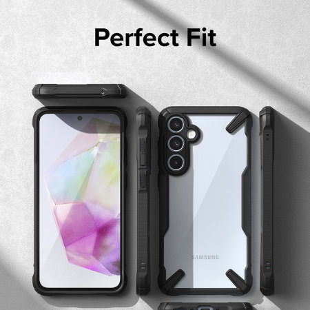 Ringke Fusion X Black Tough Case - For Samsung Galaxy A35 5G