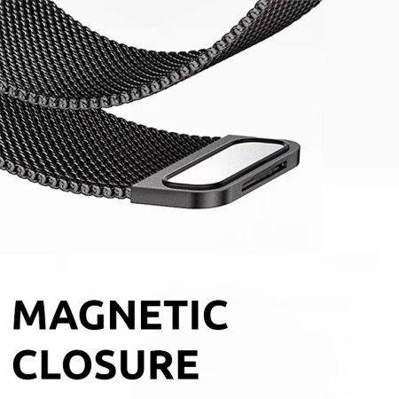 Olixar Silver Milanese Strap - For Xiaomi Mi Smart Band 8 Pro