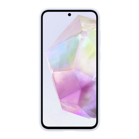 Official Samsung Light Blue Silicone Case - For Samsung Galaxy A35 5G