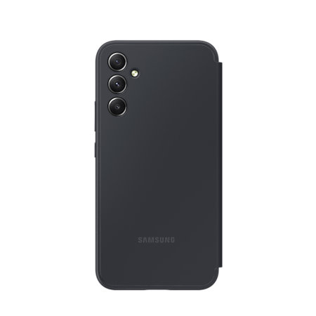 Official Samsung Black Smart View Wallet Case - For Samsung Galaxy A55 5G