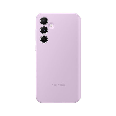 Official Samsung Lavender Smart View Wallet Case - For Samsung Galaxy A55 5G