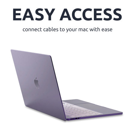 Olixar ToughGuard Crystal Clear Hard Case - For MacBook Air 13" 2024 M3 Chip