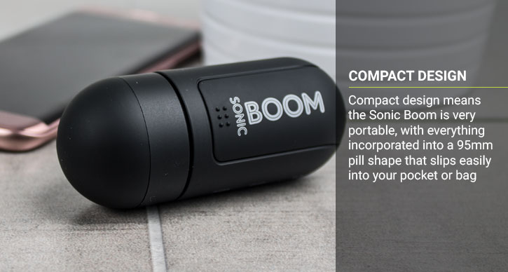 Pocket Boom Portable Vibration Speaker - Black