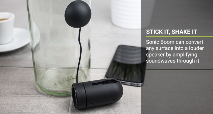 Sonic Boom Portable Vibration Speaker - Black & Purple - Twin Pack