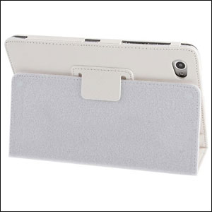 Leather Style case for Samsung Galaxy Tab 7.7 - White