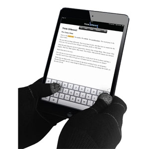 Dot Gloves for Capacitive Touch Screens - Black