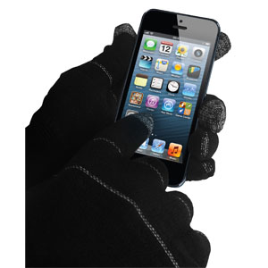 Touch Tip Gloves For Capacitive Touch Screens - Black