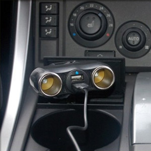 STK In-Car Power Socket Splitter with USB Ports