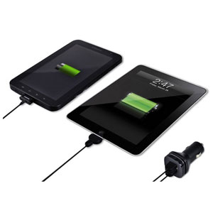 Chargeur voiture High Power Dual USB pour iPad et Tablettes ? CDCA-TR202-EA