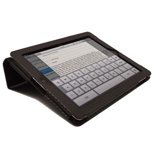 Housse iPad 3 / iPad 2 Carbon Fibre Style - Noire 02