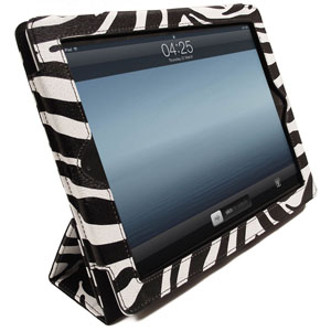 Housse iPad 3 / iPad 2 SD Tabletwear Smart Cover Style - Zébrée - face avant