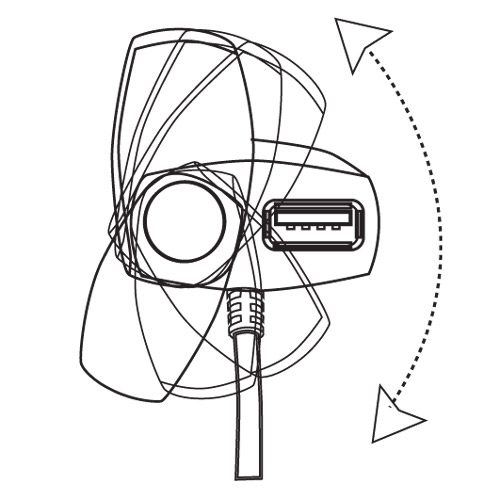 Naztech Stealth 1000mAh Micro USB Car Charger with Extra USB Port