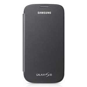 Genuine Samsung Galaxy S3 Flip Cover - Sapphire Black Titanium