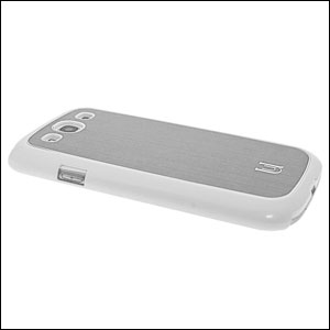 Uunique Metallic Case For Samsung Galaxy S3 - Marble White