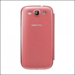 Genuine Samsung Galaxy S3 Flip Cover - Pink - EFC-1G6FPECSTD
