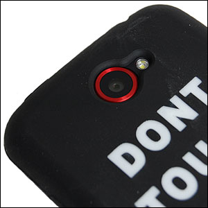 Coque silicone HTC One S - Don't Touch What You Can't Afford - découpes