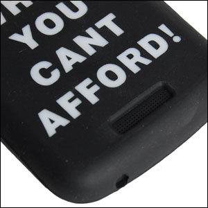 Coque silicone HTC One S - Don't Touch What You Can't Afford - face arrière