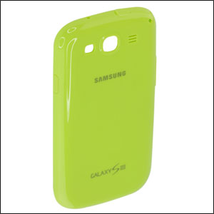 Coque officielle Samsung Galaxy S3 TPU - Verte - EFC-1G6WMEC - face arrière