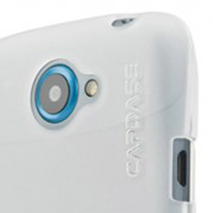 Coque HTC One S Capdase Soft Jacket Xpose - Blanche - caméra