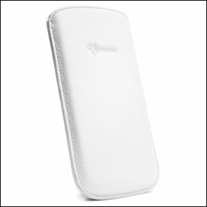 Samsung Galaxy S3 Crumena Leather Pouch Series - White