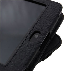 Leather Style Rotating Case for Google Nexus 7 - Black