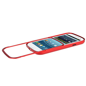 Bumper Samsung Galaxy S3 Gimmick Five - Rouge - profil