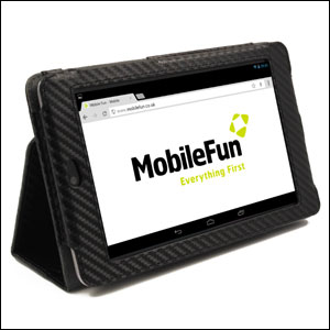 SD TabletWear Stand and Type case Google Nexus 7 - Carbon Fibre Black