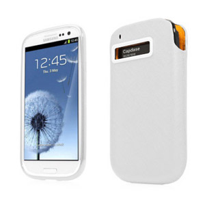 Pack Protection Samsung Galaxy S3 Capdase Xpose & Luxe - Blanc - coque