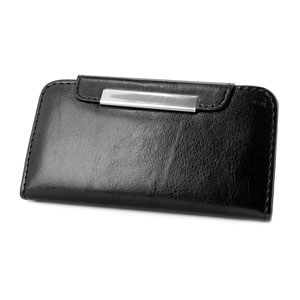 Leather Style Wallet Case for iPhone 5 - Black