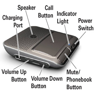 Kit Bluetooth voiture Advanced Visor T325 Motorola 4
