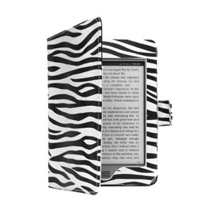 Adarga Book Kindle Paperwhite Case - Zebra