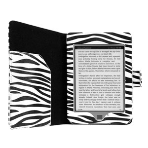 Adarga Book Kindle Paperwhite Case - Zebra