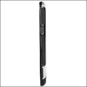 Coque Samsung Galaxy Note 2 FlexiShield Wave avec béquille – Transparente / Noire3