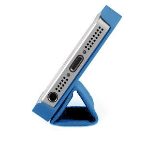 Magnetic Smart Cover and Stand Case for iPhone 5 - Blue