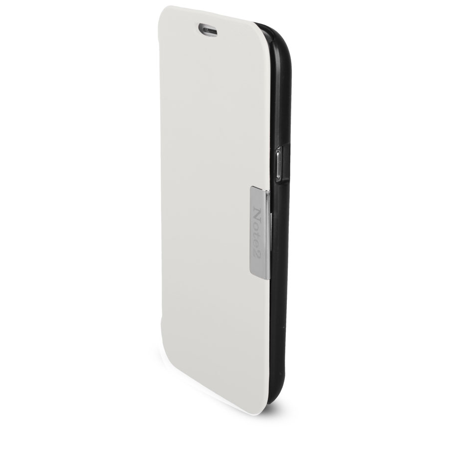 Note 2 Flip Case - White