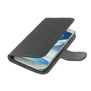 PDair Ultra-Thin Leather Book Case for Samsung Galaxy Note 2
