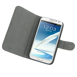 Housse Samsung Galaxy Note 2 PDair Book Ultra-Fine avec support
