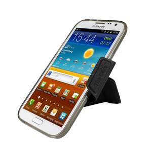 Housse Samsung Galaxy Note 2 Momax The Core - Noire - vue de profil