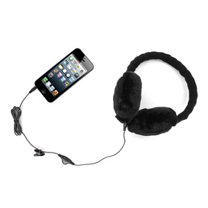KitSound Audio Earmuff Headphones - Black