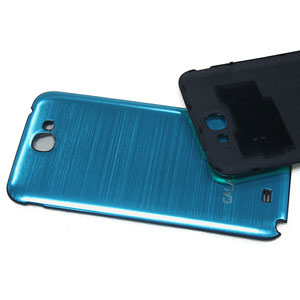 Cache Batterie en métal pour Samsung Galaxy Note 2 - Bleu1