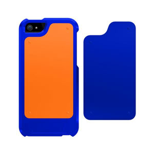Coque iPhone 5 Trident Appollo 2 en 1 ? Blue / Orange
