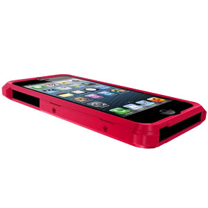 Coque iPhone 5 Trident Appollo 2 en 1 ? Rouge / Noire